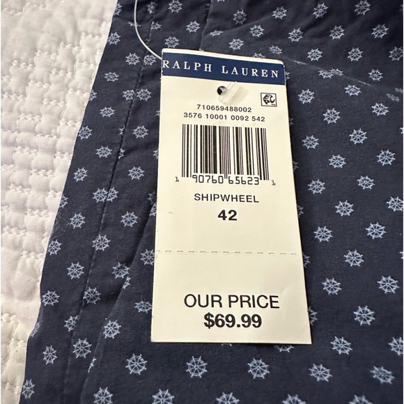 Men’s Polo Ralph Lauren cotton shorts. 42” waist. New with tags. See photos. - Picture 2 of 5